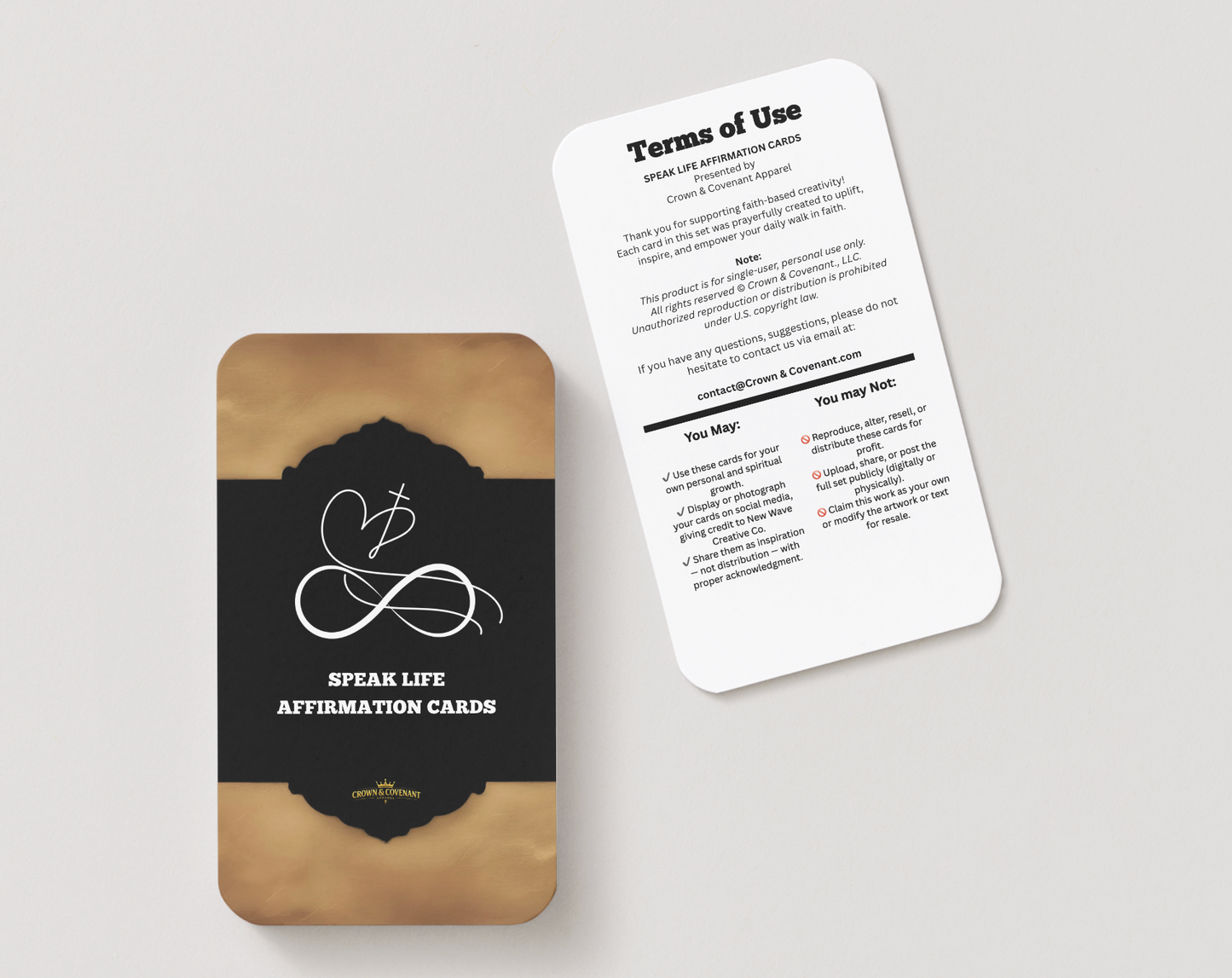 SPEAK LIFE AFFIRMATION CARDS