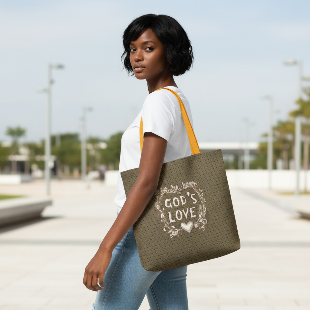 God’s Love Trendy Tote Bag