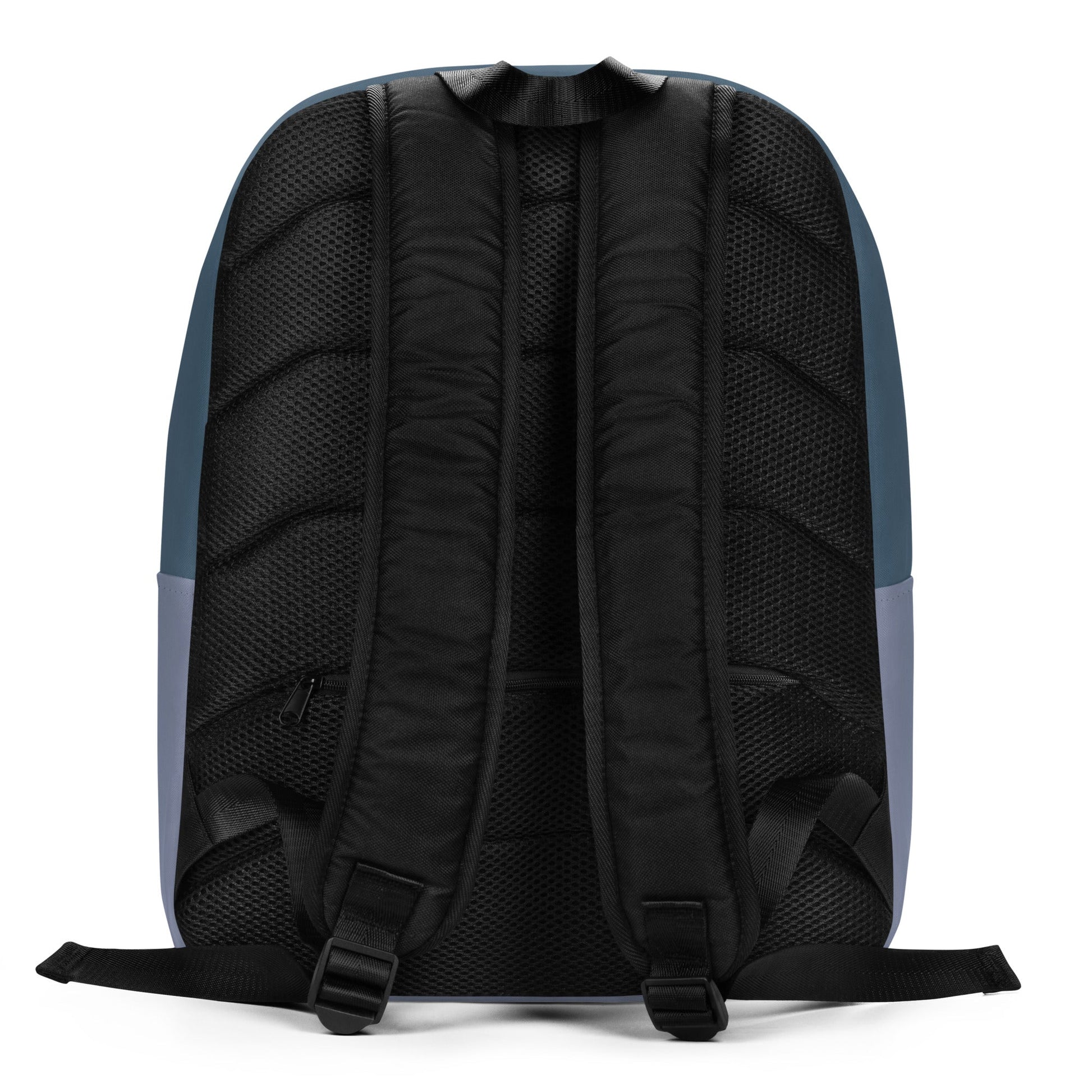 Black padded backpack straps on school backpack