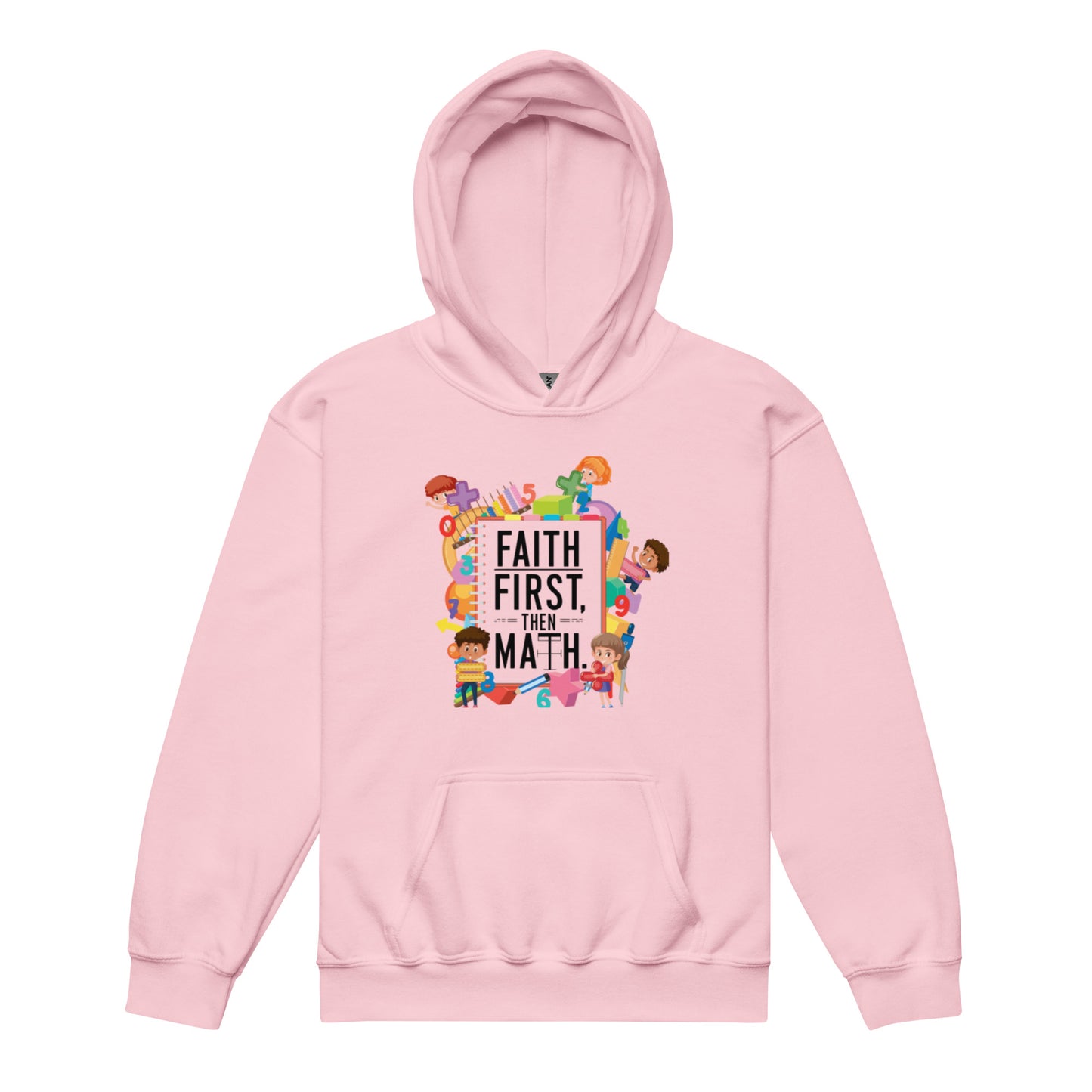 Faith First then Math Youth Hoodie